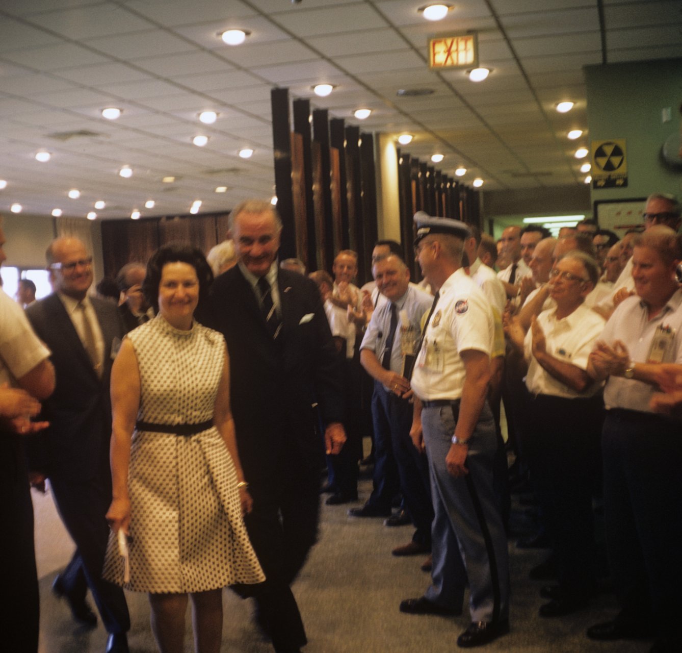 093 Pres Johnson with wife MSOB July 16-1969-s